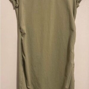 Casual Olive Green T-Shirt Dress